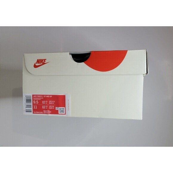 Nike x Stussy Air Force 1 \'07 Mid Black Shoes Sneakers Mens 9.5 AF1 DJ7840-001 main image 10